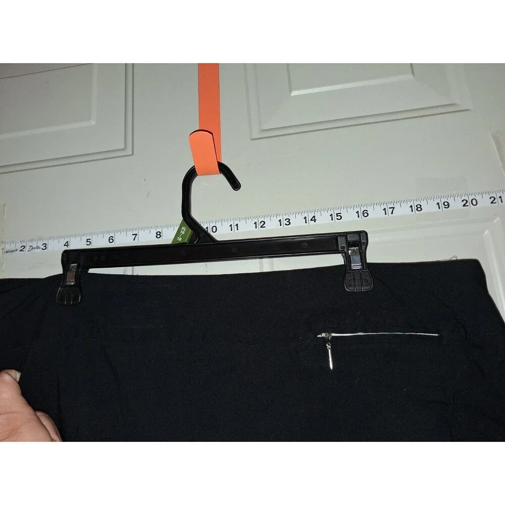 Lane Bryant Black Pull On Pencil Skirt Womens Size 22 Stretch Career Office Plus